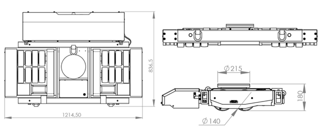 JLA-e15/30G电动搬运小坦克尺寸图